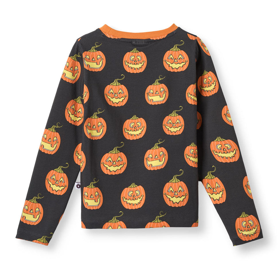 Smafolk Organic Cotton Long Sleeve T-Shirt - Jack-O-Lanterns