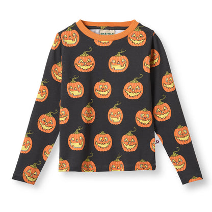 Smafolk Organic Cotton Long Sleeve T-Shirt - Jack-O-Lanterns