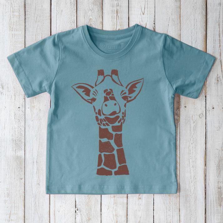 Giraffe Animal Lover Organic Cotton T-Shirt for Kids | Uni-T