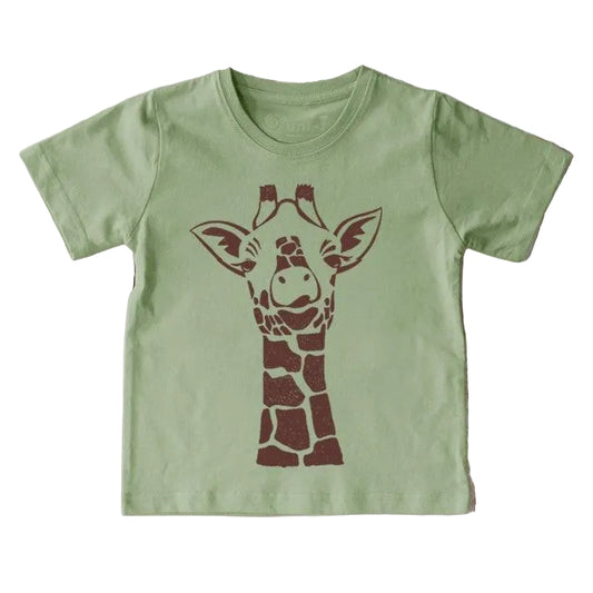Giraffe Animal Lover Organic Cotton T-Shirt for Kids | Uni-T