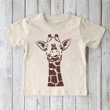 Giraffe Animal Lover Organic Cotton T-Shirt for Kids | Uni-T