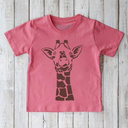 Giraffe Animal Lover Organic Cotton T-Shirt for Kids | Uni-T