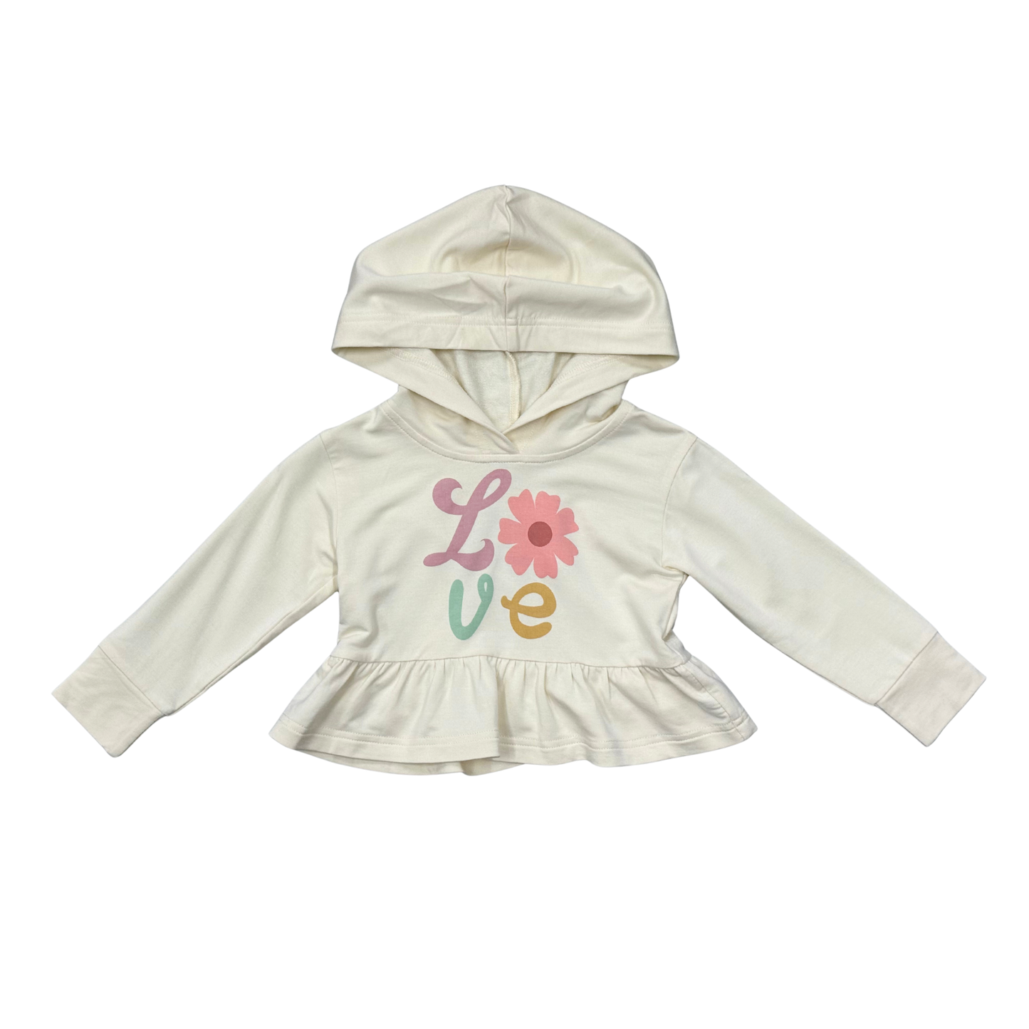 Bamboo Peplum Hoodie - Daisy Love