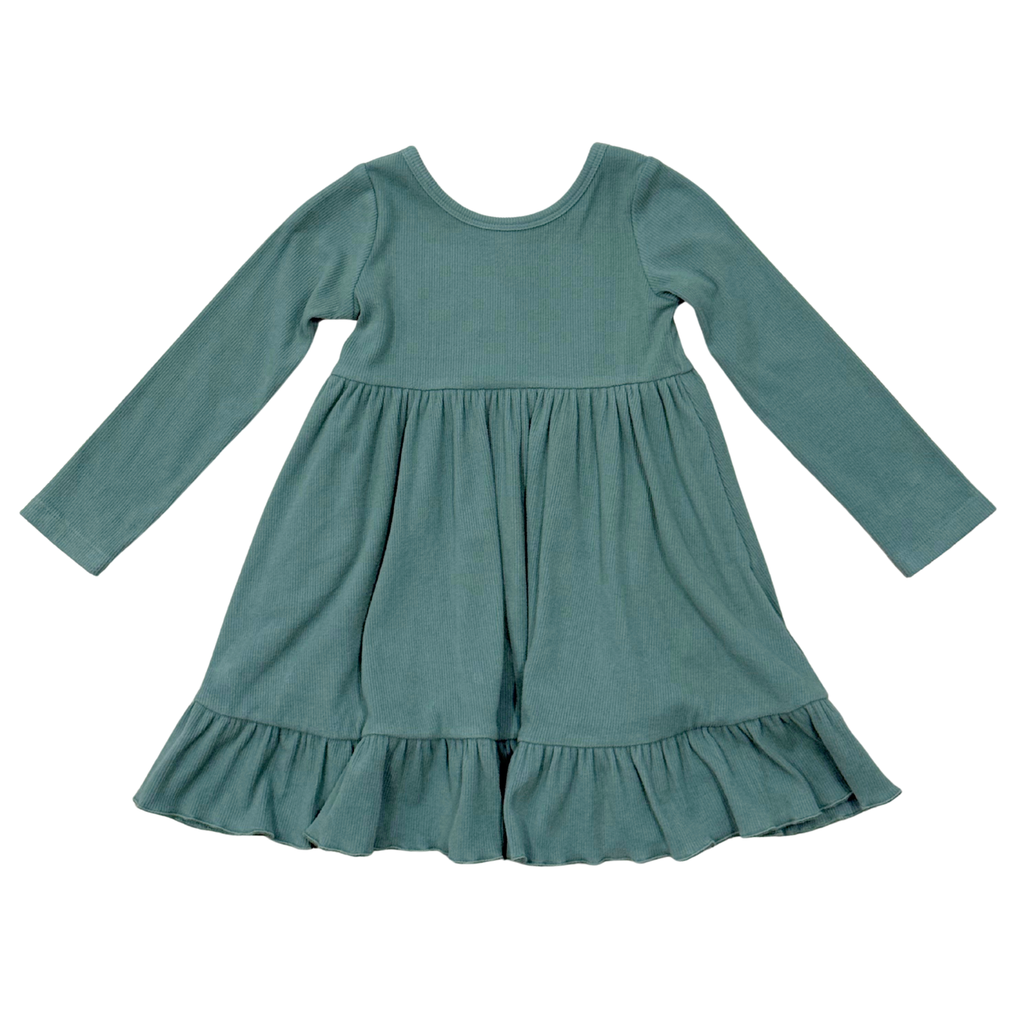 Bamboo Ribbed Ballet Dress - Atlantic