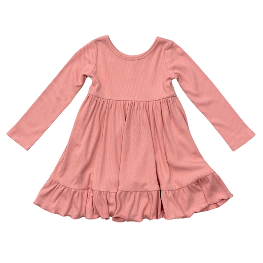 Bamboo Ribbed Ballet Dress - Mellow Rose