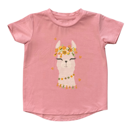 Girls Bamboo Viscose Short Sleeve Tee - Classic Kids Shirt | babysprouts