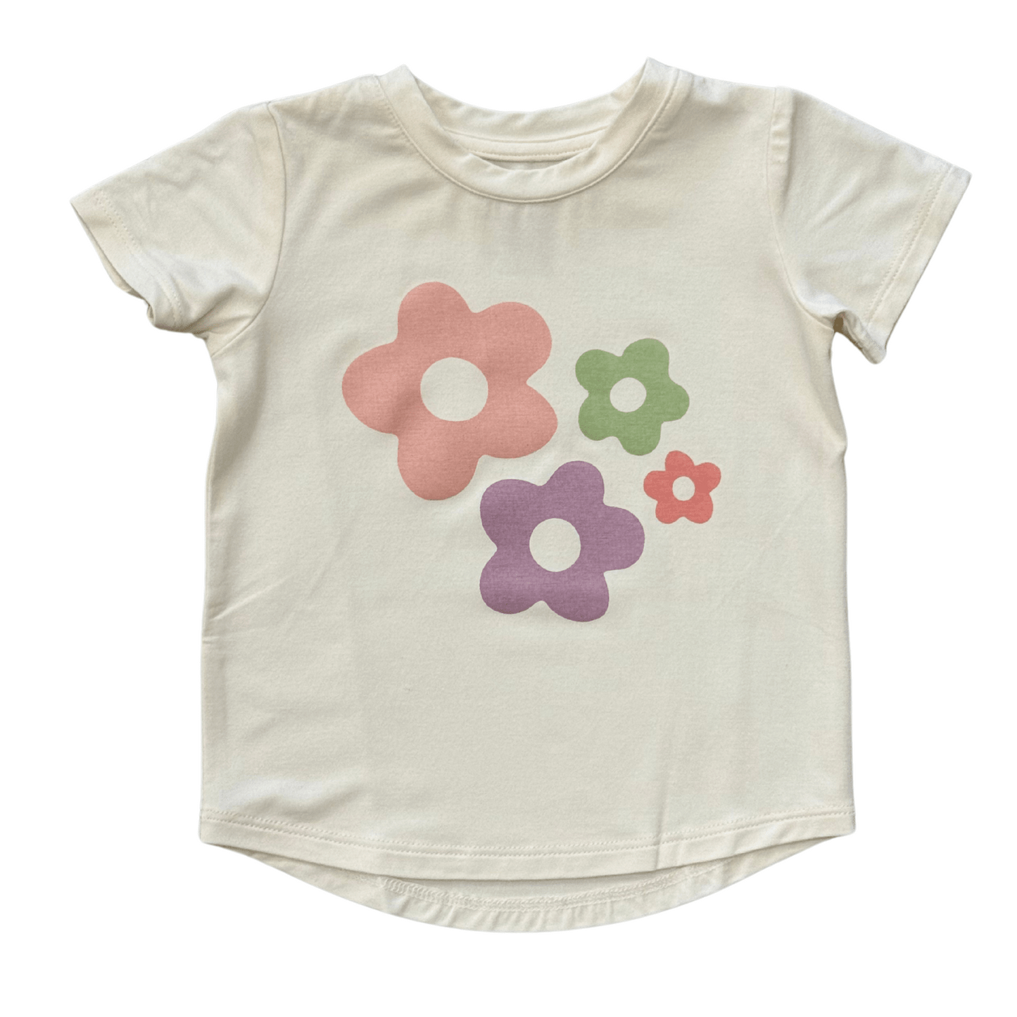Girls Bamboo Viscose Short Sleeve Tee - Classic Kids Shirt | babysprouts