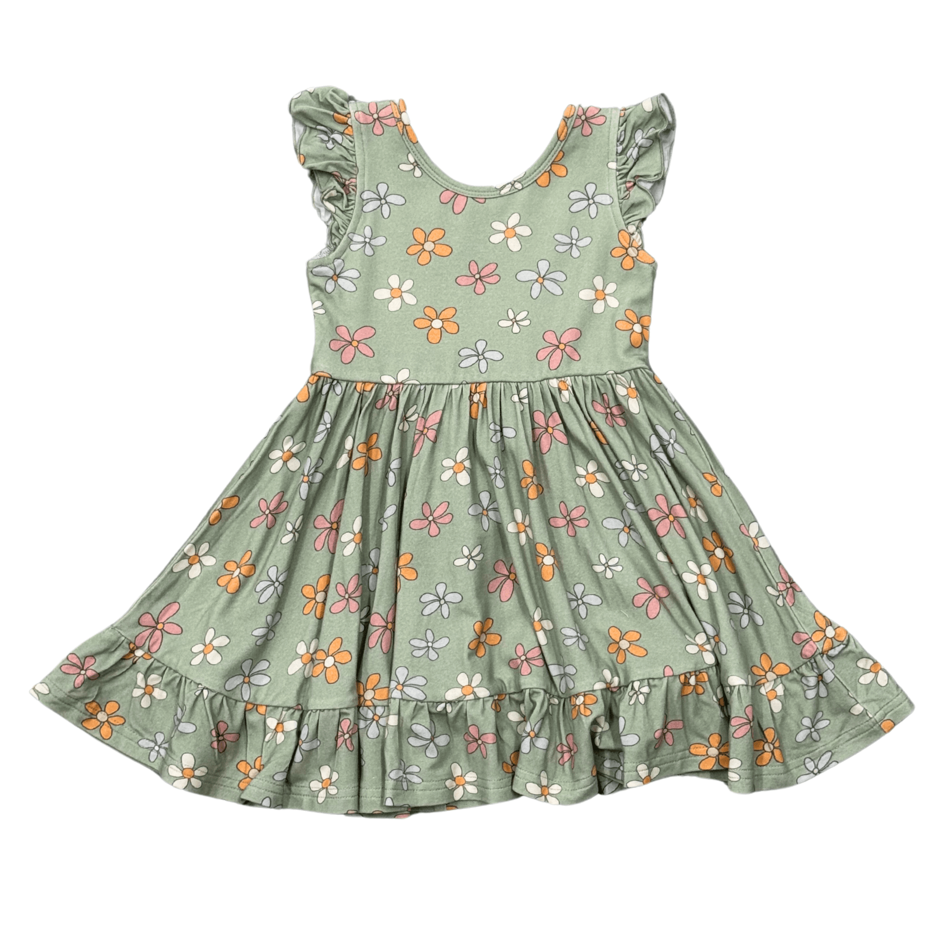 Girls Bamboo Viscose Sleeveless Twirl Dress - Kids Dress | babysprouts