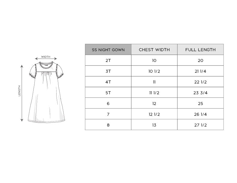 Girls Bamboo Viscose Nightgown - Soft Kids Sleepwear | babysprouts