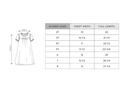 Girls Bamboo Viscose Nightgown - Soft Kids Sleepwear | babysprouts