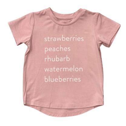 Girls Bamboo Viscose Short Sleeve Tee - Classic Kids Shirt | babysprouts