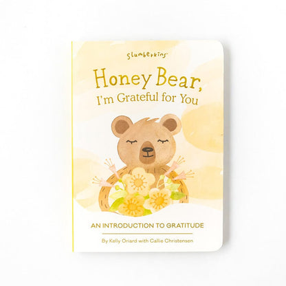 Honey Bear Plush Toy & Gratitude Books Set