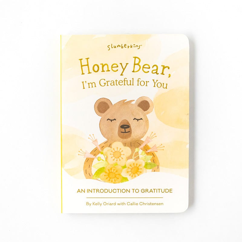 Honey Bear Snuggler Lovey & Gratitude Books Set