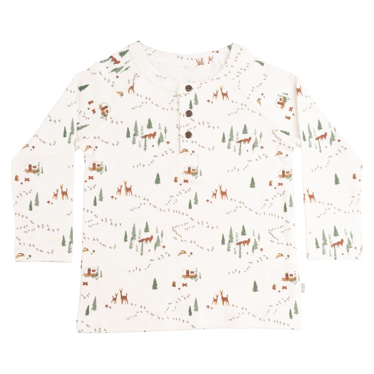 Into the Woods Organic Cotton Henley - Finn + Emma