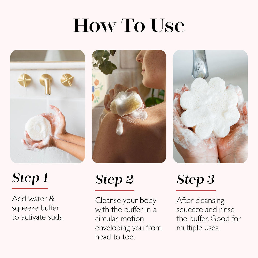 Eco Body Wash Buffer Travel 4-Pack