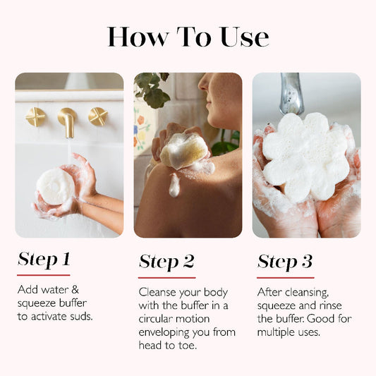 Eco Body Wash Buffer Travel 4-Pack