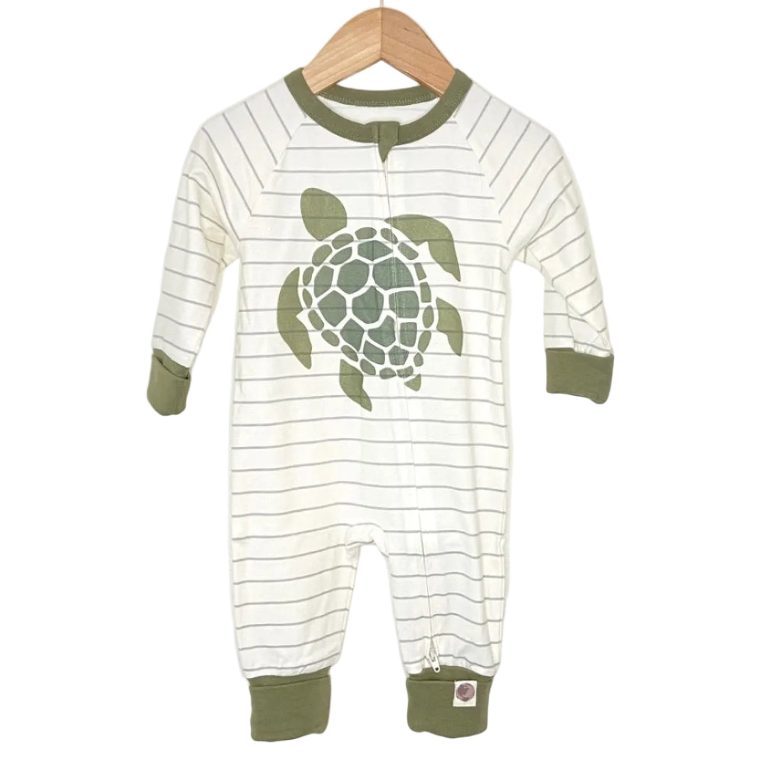 Turtle Coverall - Organic Cotton & Spandex Stripe | Me O My Earth