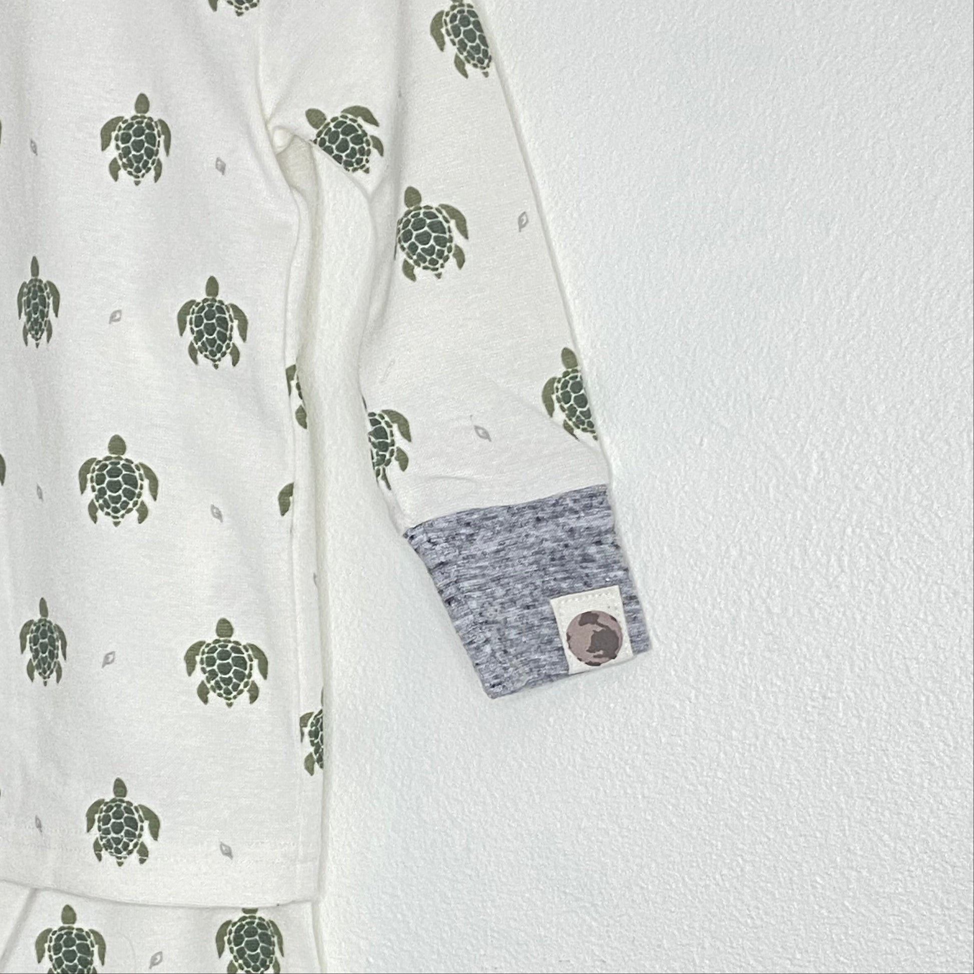 Sea Turtle Print Organic Pajama Set - Made in USA | Me O My Earth