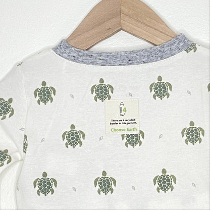 Sea Turtle Print Organic Pajama Set - Made in USA | Me O My Earth