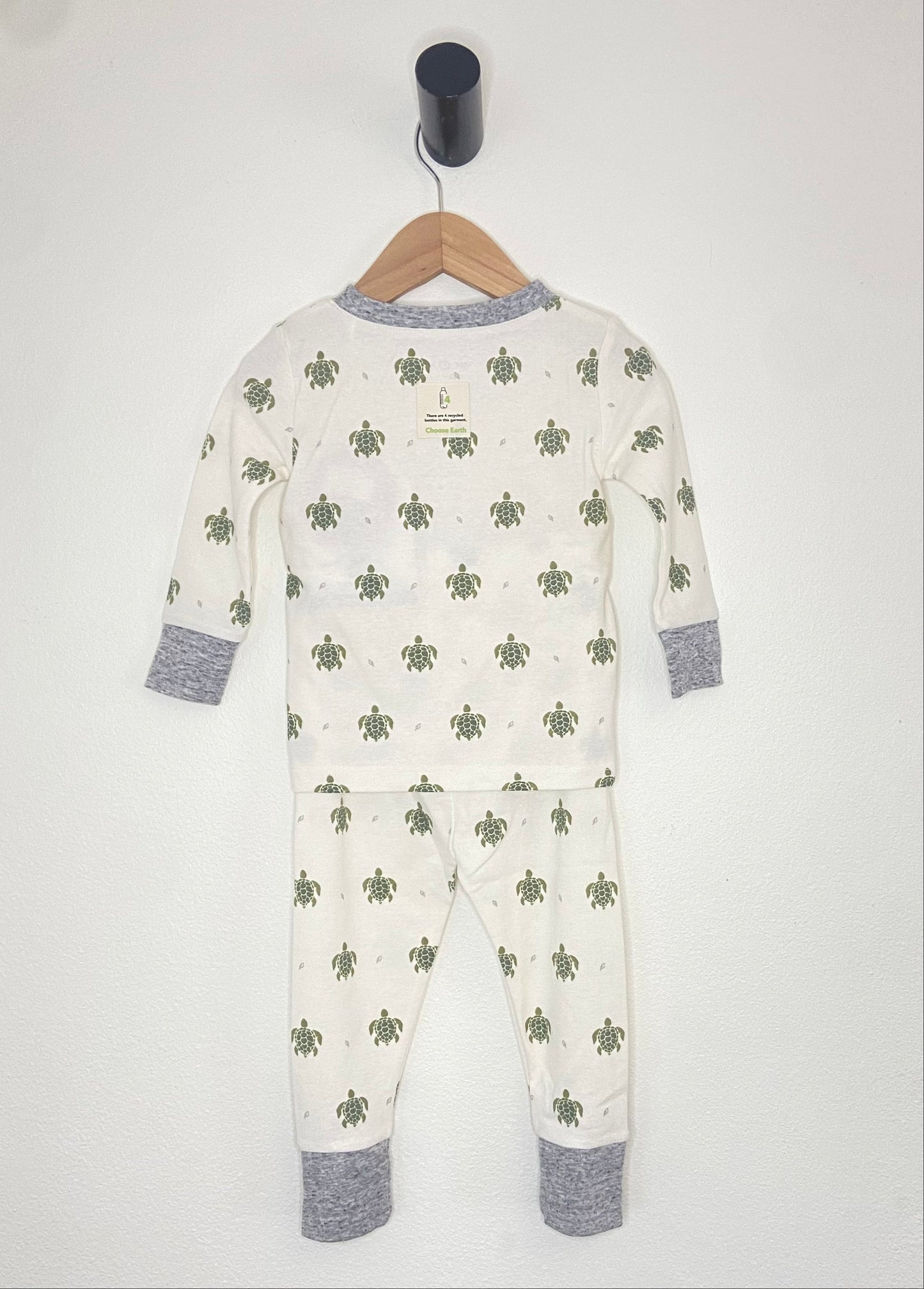 Sea Turtle Print Organic Pajama Set - Made in USA | Me O My Earth