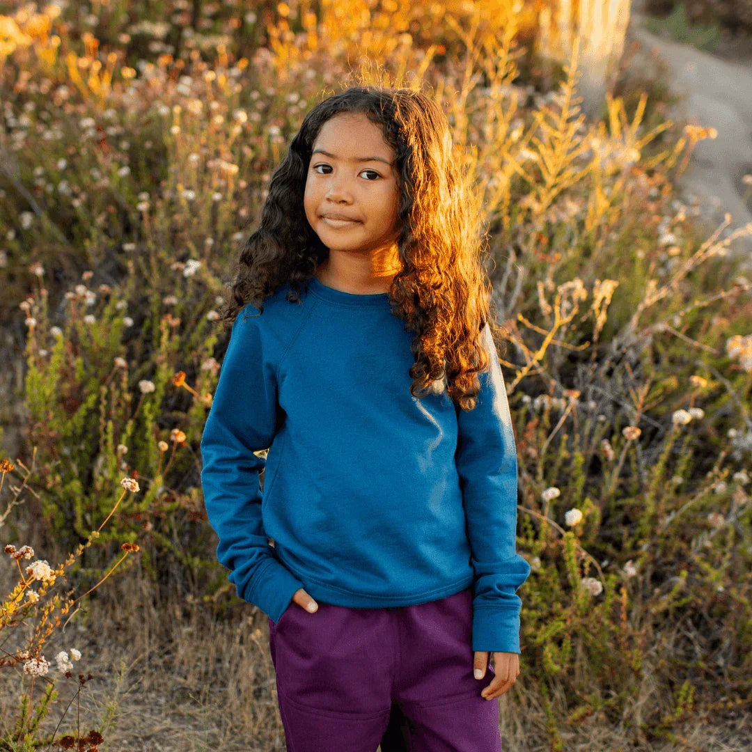 Organic Cotton Raglan Kids Sweatshirt | Jackalo