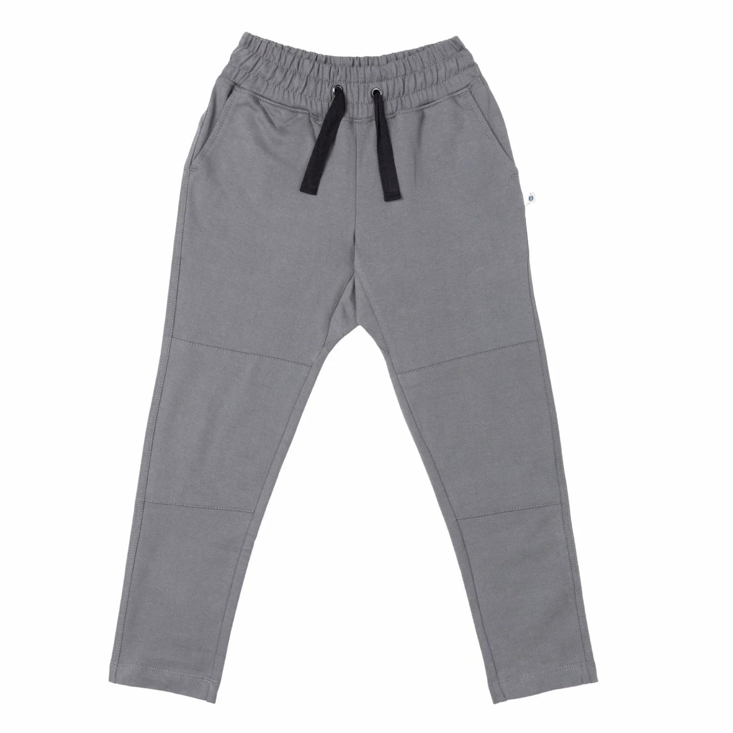 Organic Cotton Loopknit Kids Sweatpants - Gray | Jackalo