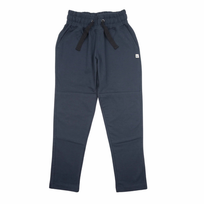 Organic Cotton Loopknit Kids Sweatpants - Navy | Jackalo