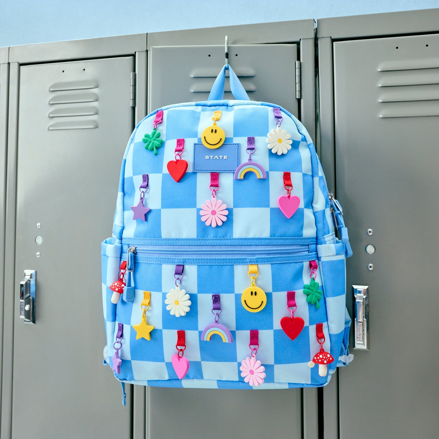 State Bags Kane Backpack - Charms Blue Check