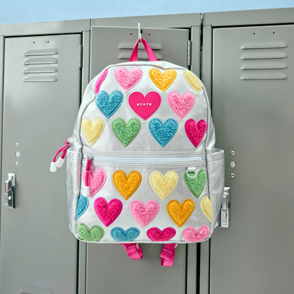 State Bags Kane Backpack - Happy Fuzzy Hearts