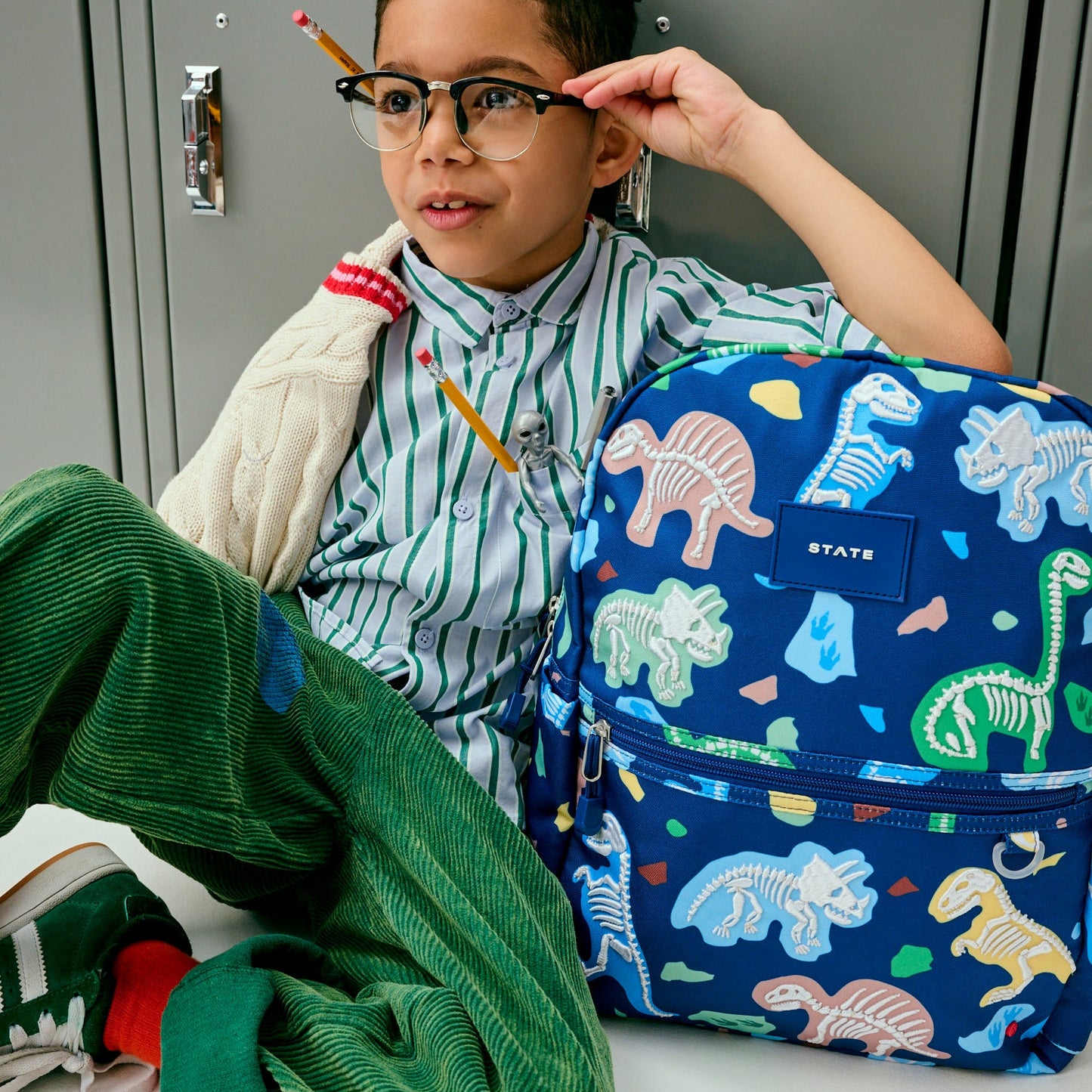 State Bags Kane Mini Backpack - Dino Fossils