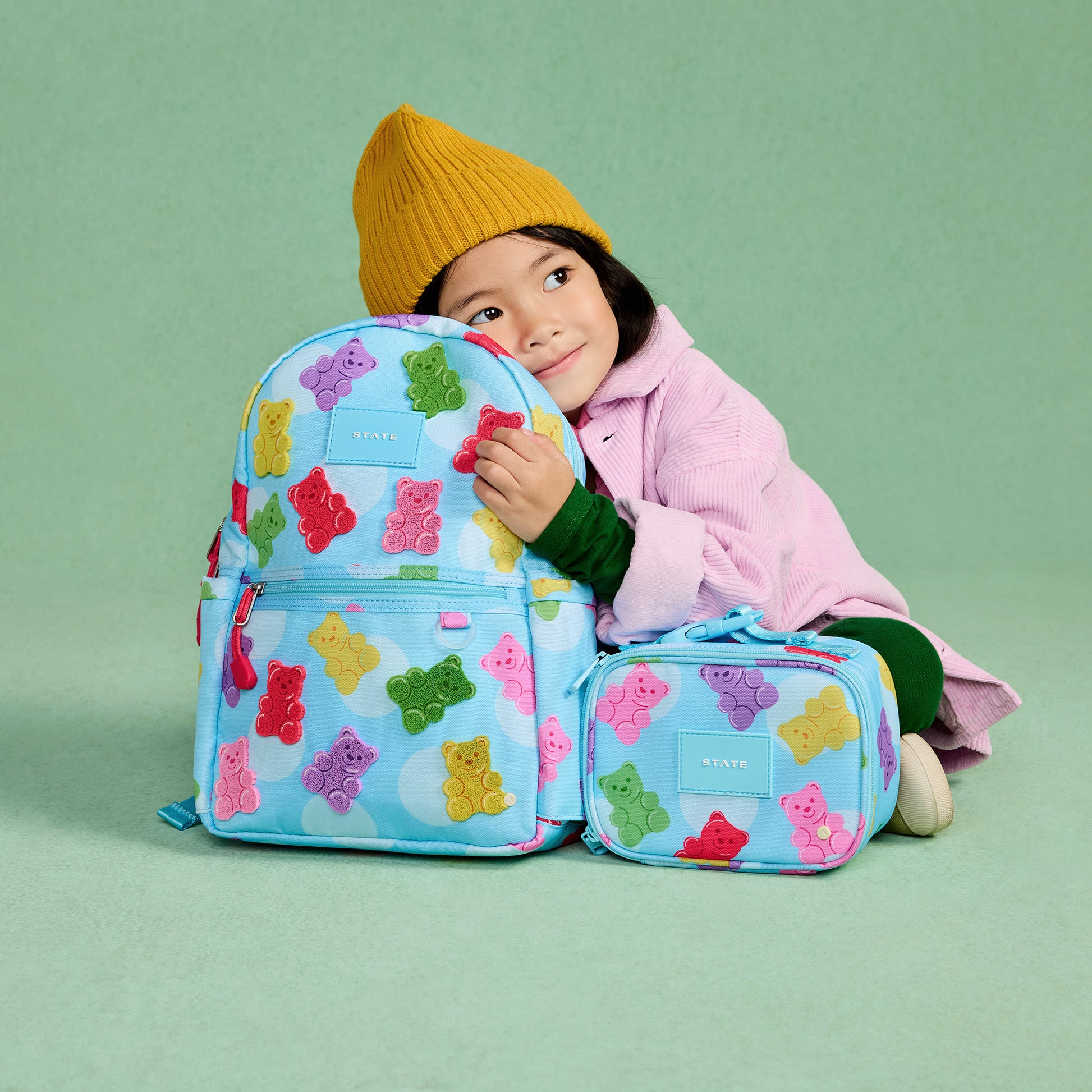 STATE Bags Kane Mini Kids Backpack Gummy Bears Print