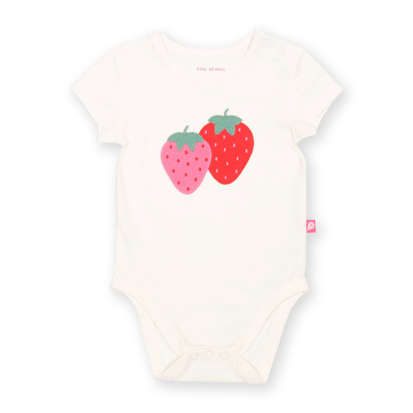 Organic Cotton Baby Bodysuit Short Sleeve Strawberry | Kite Clothing