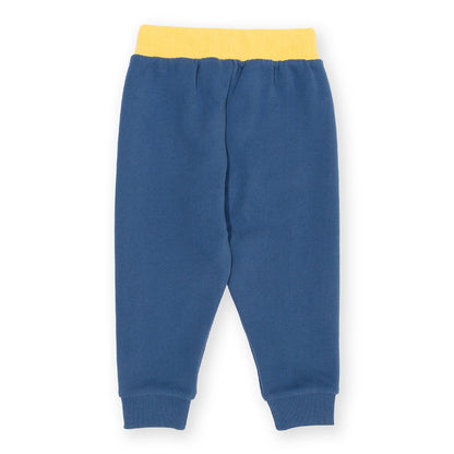 Organic Cotton Knee Patch Joggers Blue | Kite Clothing