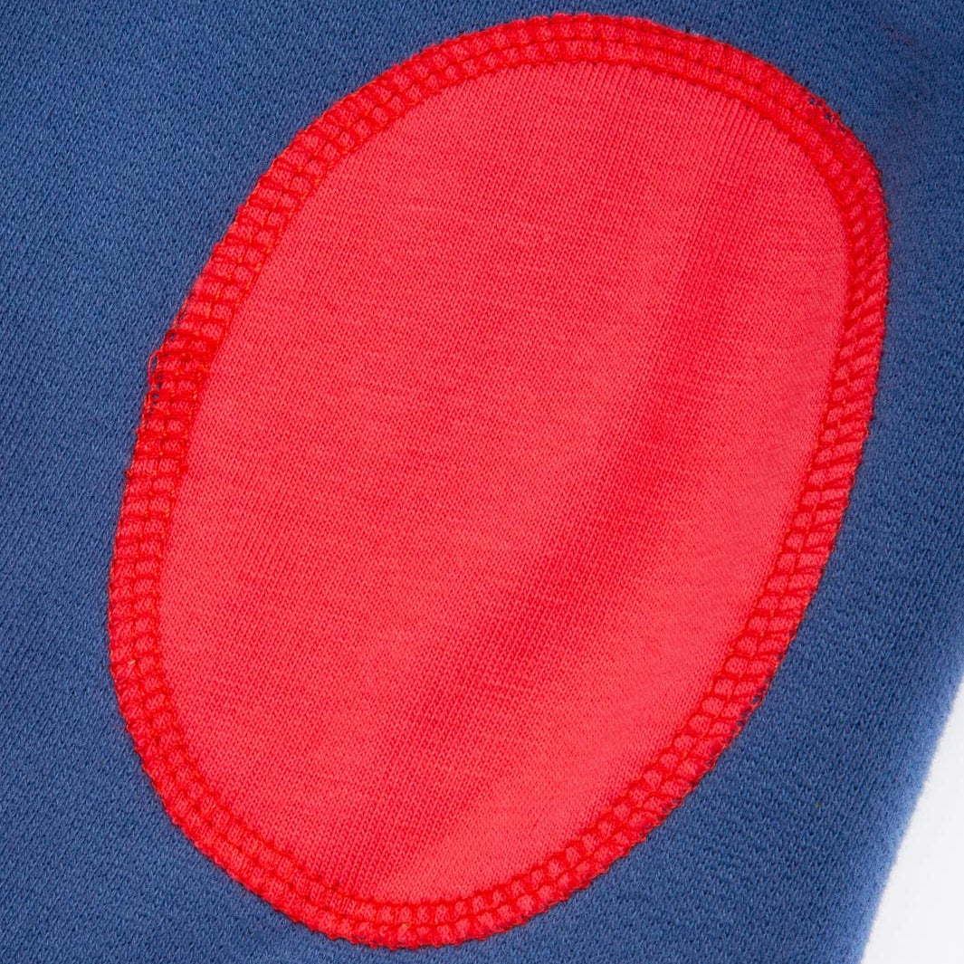 Organic Cotton Knee Patch Joggers Blue | Kite Clothing