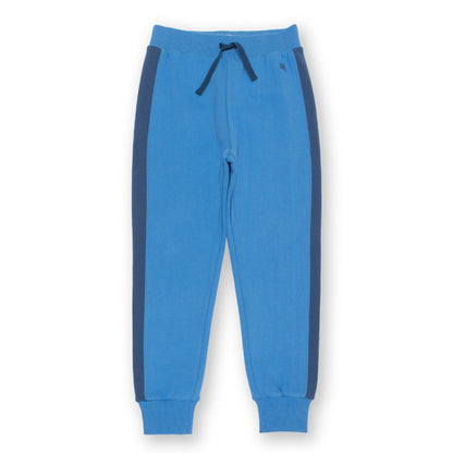 Kite Clothing Organic Boys' Side Stripe Joggers- Cornflower Blue