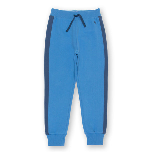 Kite Clothing Organic Boys' Side Stripe Joggers- Cornflower Blue