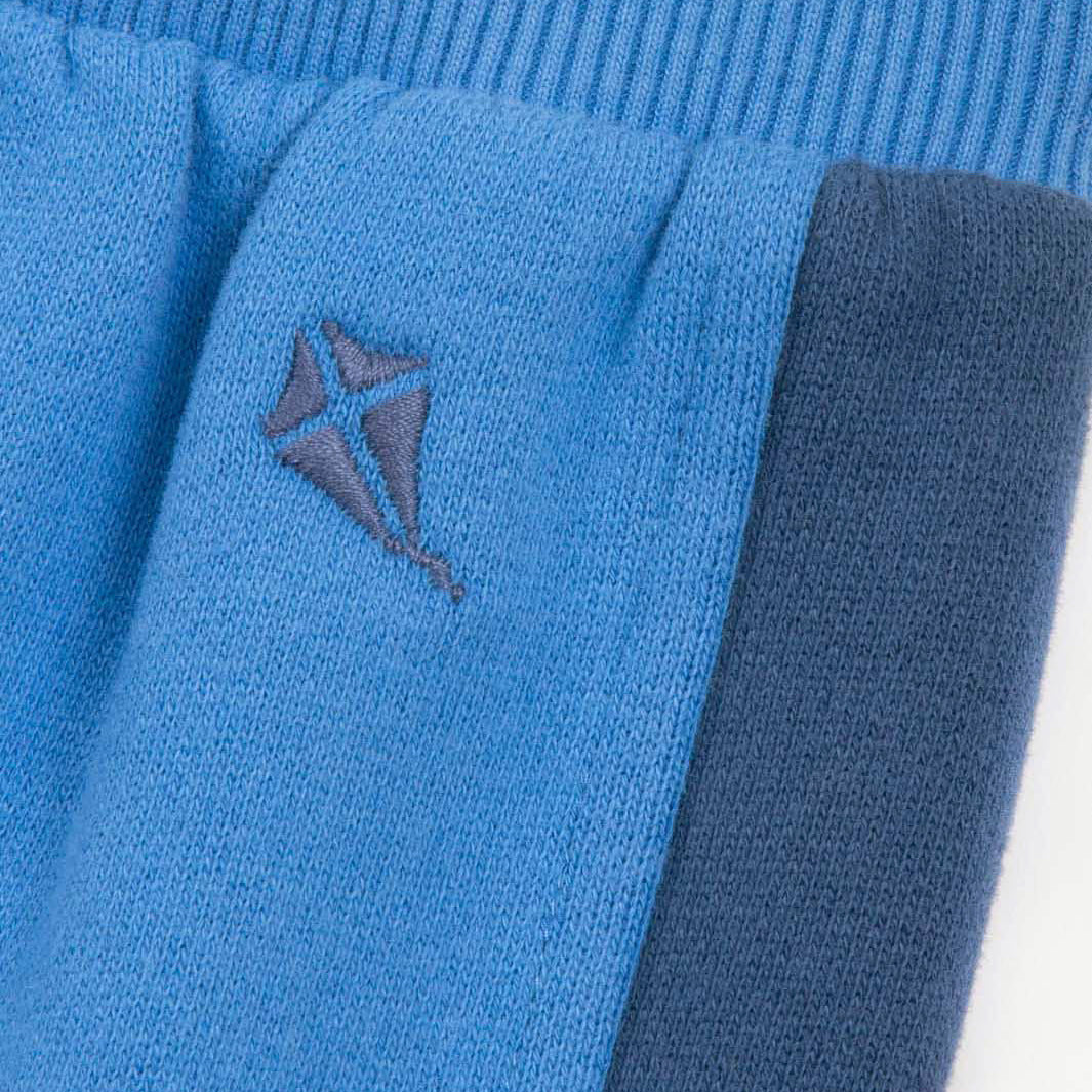 Kite Clothing Organic Boys' Side Stripe Joggers- Cornflower Blue