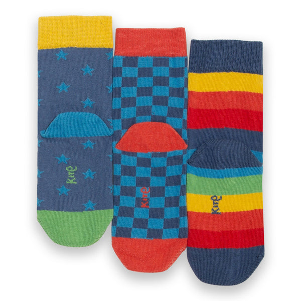 Kite organic Checkerboard socks, back