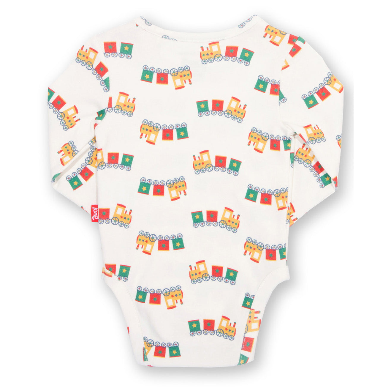 Kite Clothing Organic Long-Sleeved Baby Bodysuit- Choo Choo Train