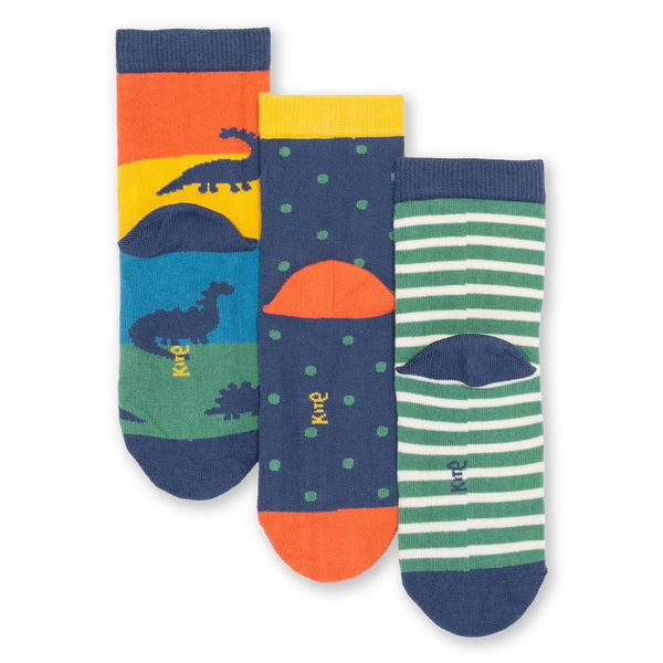 Kite organic Dinosaur socks, back