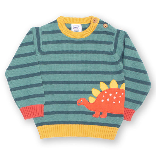 Kite Clothing Organic Boys' Sweater- Dinosaur Appliqué