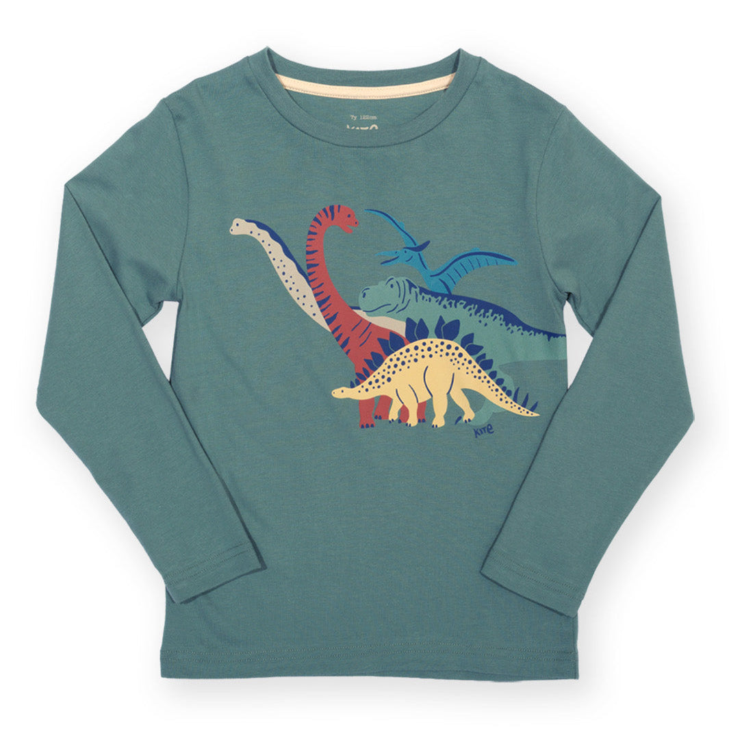 Organic Cotton Long Sleeve T-Shirt - Team Dinosaur