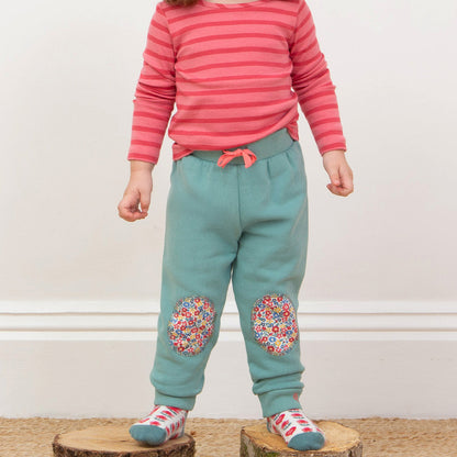 Kite Clothing Organic Girls' Joggers- Thyme Ditsy