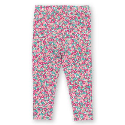 Kite Clothing Organic Girls' Leggings- Ditsy Floral, Pink