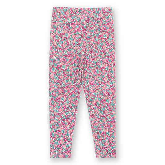 Kite Clothing Organic Girls' Leggings- Ditsy Floral, Pink