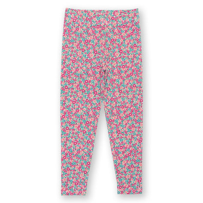 Kite Clothing Organic Girls' Leggings- Ditsy Floral, Pink
