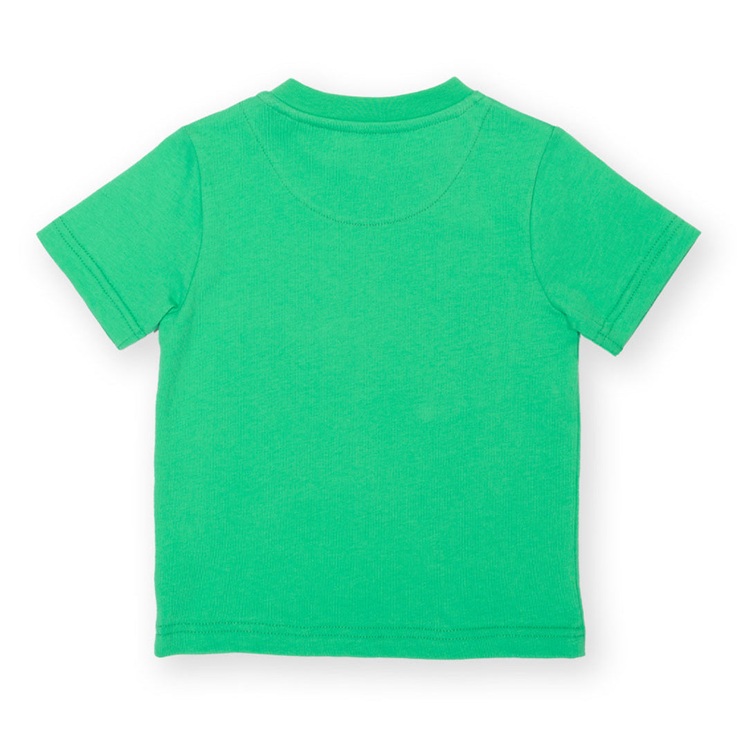 Organic Cotton Short Sleeve T-Shirt Fire Engine Appliqué | Kite Clothing