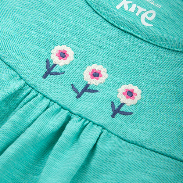 Kite organic Garden grow t-shirt, closeup
