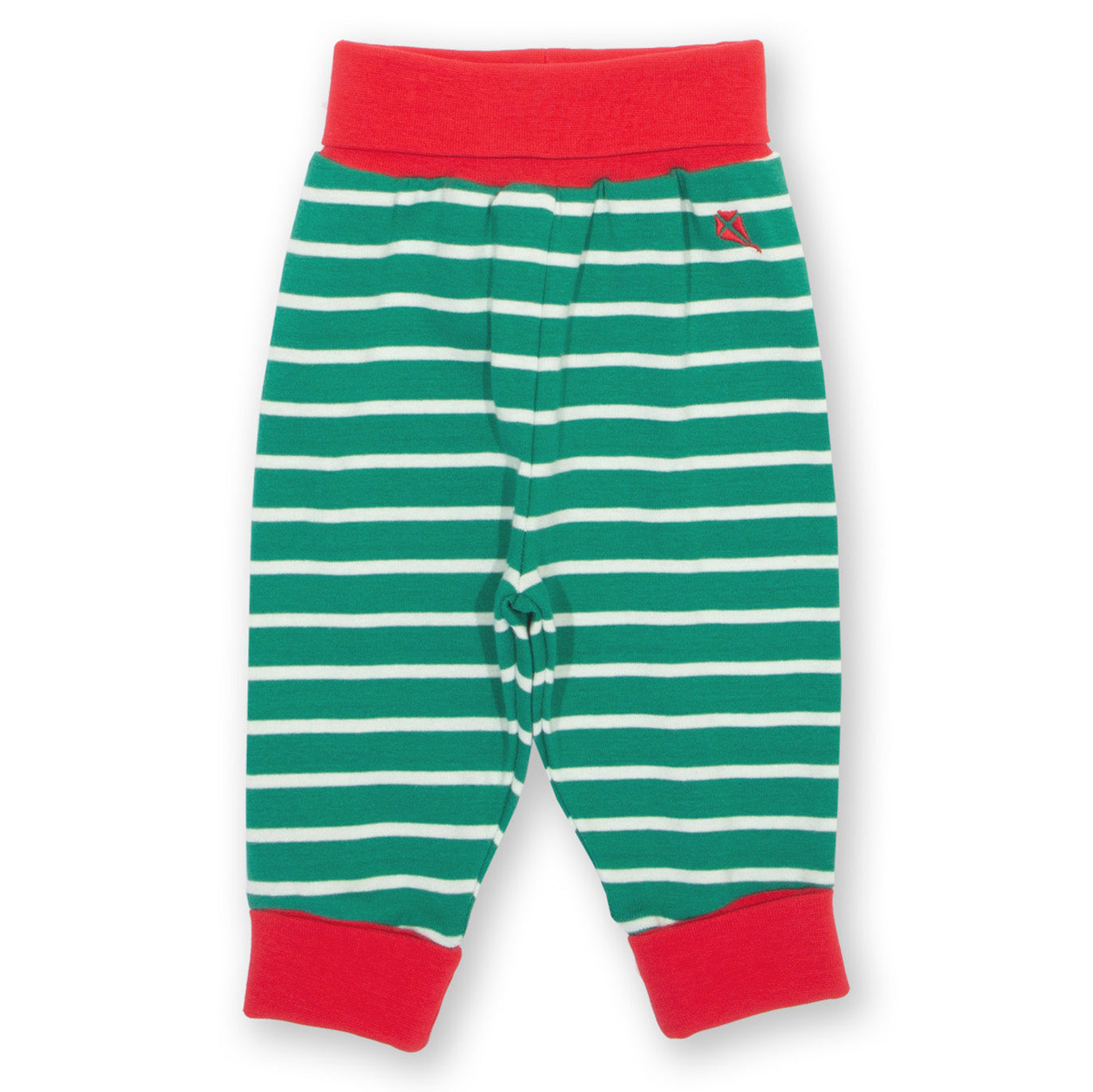 Kite Clothing Organic Baby Pants- Emerald Green Stripe
