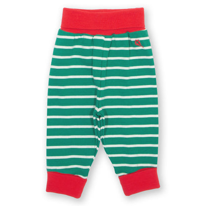 Kite Clothing Organic Baby Pants- Emerald Green Stripe